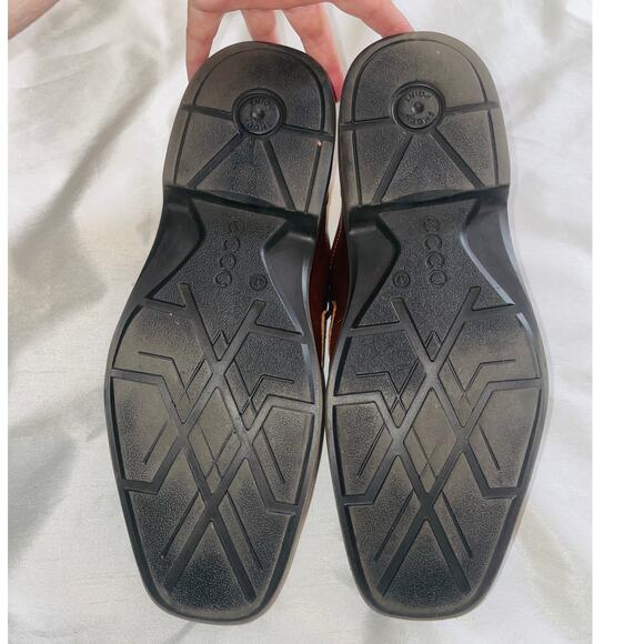 ECCO Helsinki 2.0 Brown Moc-Toe Oxford Comfort Shoes - Men's Size 47 (US 13)‎ - Picture 8 of 12